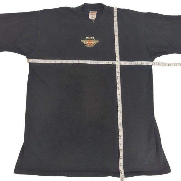 Harley Davidson Miller Genuine Draft 95th Anniversary Men’s Black T-Shirt Sz XL - Picture 6 of 6